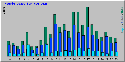 Hourly usage for May 2026